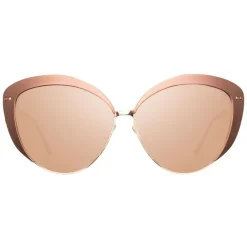 Linda Farrow - 579 C3 Cat Eye Sunglasses - Copper - Eyewear - Avvenice^ Sunglasses & Eyewear
