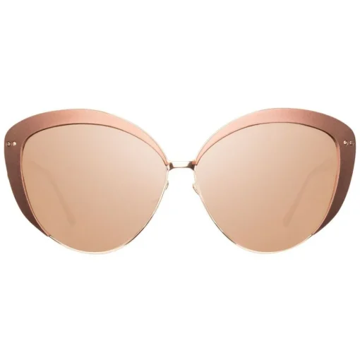 Linda Farrow - 579 C3 Cat Eye Sunglasses - Copper - Eyewear - Avvenice^ Sunglasses & Eyewear