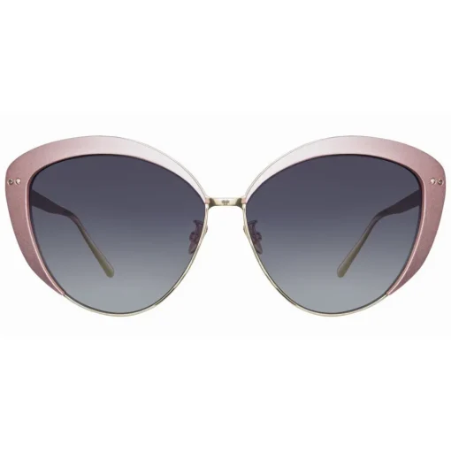 Linda Farrow - 579 C4 Cat Eye Sunglasses - Pink - Eyewear - Avvenice