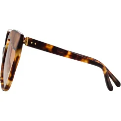 Linda Farrow - 871 C4 Cat Eye Sunglasses - Tortoiseshell - Eyewear - Avvenice^ Sunglasses & Eyewear