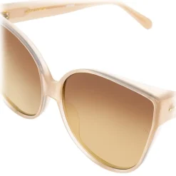 Linda Farrow - 656 C8 Cat Eye Sunglasses - Milky Tobacco - Eyewear - Avvenice^ Sunglasses & Eyewear