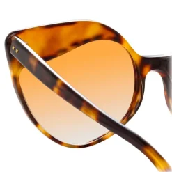Linda Farrow - 871 C4 Cat Eye Sunglasses - Tortoiseshell - Eyewear - Avvenice^ Sunglasses & Eyewear