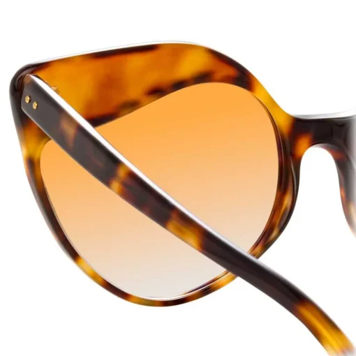 Linda Farrow - 871 C4 Cat Eye Sunglasses - Tortoiseshell - Eyewear - Avvenice^ Sunglasses & Eyewear