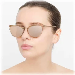 Linda Farrow - 683 C5 Cat Eye Sunglasses - Ash - Eyewear - Avvenice