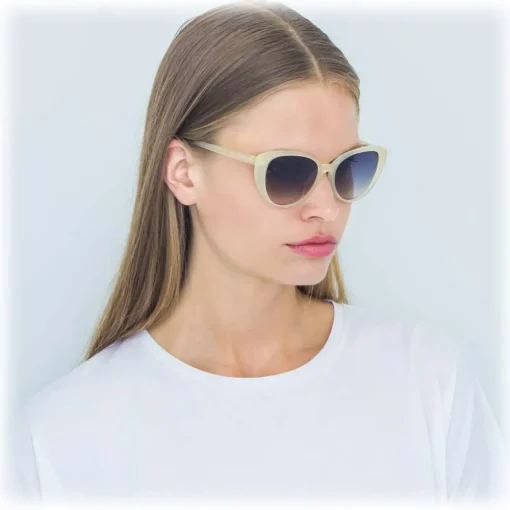 Linda Farrow - 517 C7 Cat Eye Sunglasses - Sherbet - Eyewear - Avvenice^ Sunglasses & Eyewear