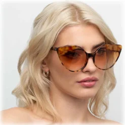 Linda Farrow - 871 C4 Cat Eye Sunglasses - Tortoiseshell - Eyewear - Avvenice^ Sunglasses & Eyewear