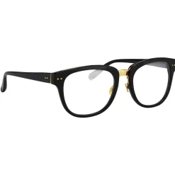 Linda Farrow - 522 C1 D-Frame Optical - Black - Eyewear - Avvenice^ Sunglasses & Eyewear