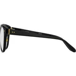 Linda Farrow - 522 C1 D-Frame Optical - Black - Eyewear - Avvenice^ Sunglasses & Eyewear