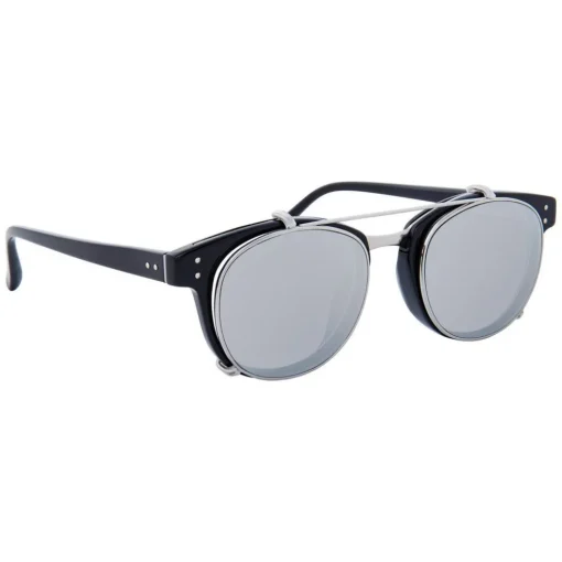 Linda Farrow - 581 C2 D-Frame Sunglasses - Black - Eyewear - Avvenice^ Sunglasses & Eyewear