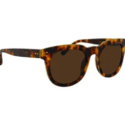 Linda Farrow - 597 C3 D-Frame Sunglasses - Tortoiseshell - Eyewear - Avvenice