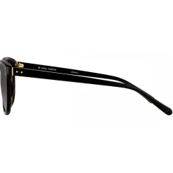 Linda Farrow - 381 C1 D-Frame Sunglasses - Black - Eyewear - Avvenice