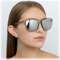 Linda Farrow - 712 C7 D-Frame Sunglasses - Truffle - Eyewear - Avvenice