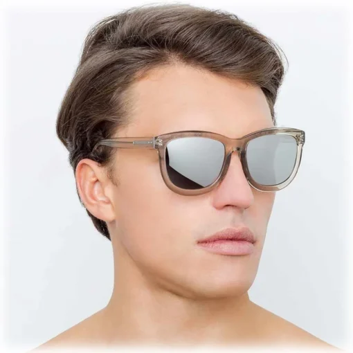 Linda Farrow - 712 C7 D-Frame Sunglasses - Truffle - Eyewear - Avvenice