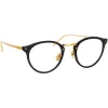Linda Farrow - 808 C1 Oval Optical Frames - Black - Eyewear - Avvenice