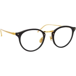 Linda Farrow - 808 C1 Oval Optical Frames - Black - Eyewear - Avvenice
