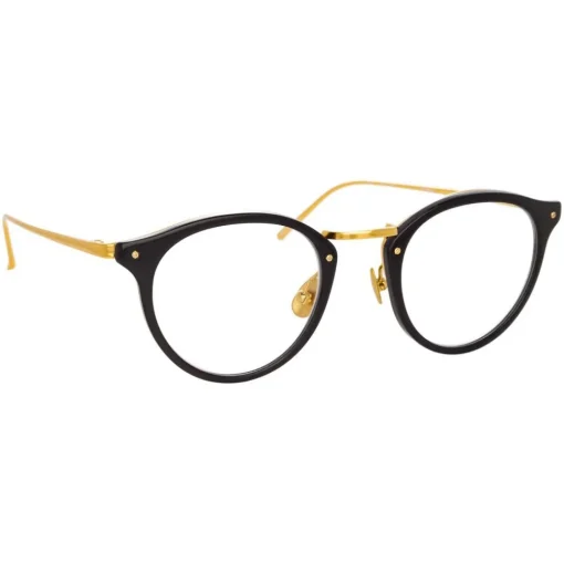 Linda Farrow - 808 C1 Oval Optical Frames - Black - Eyewear - Avvenice