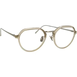Linda Farrow - 717 C9 Oval Optical Frames - Truffle - Eyewear - Avvenice