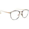 Linda Farrow - 251 C44 Oval Optical Frames - Grey Marble - Eyewear - Avvenice^ Sunglasses & Eyewear