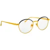 Linda Farrow - 580 C1 Oval Optical Frames - Gold - Eyewear - Avvenice^ Sunglasses & Eyewear