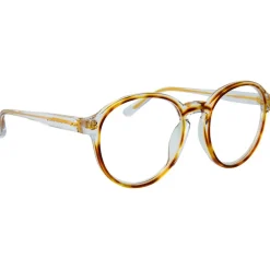 Linda Farrow - 40 C25 Oval Optical Frames - Clear and Tortoiseshell - Eyewear - Avvenice