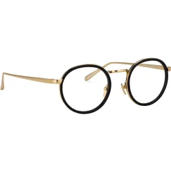 Linda Farrow - 182 C13 Oval Optical Frames - Black - Eyewear - Avvenice