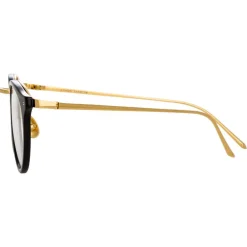 Linda Farrow - 808 C1 Oval Optical Frames - Black - Eyewear - Avvenice