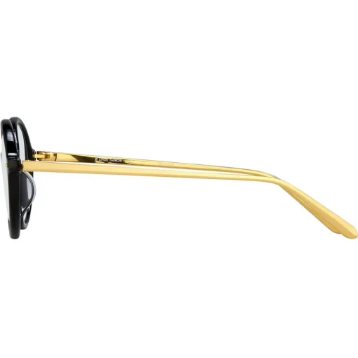 Linda Farrow - 530 C1 Oval Optical Frames - Black - Eyewear - Avvenice