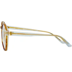 Linda Farrow - 40 C25 Oval Optical Frames - Clear and Tortoiseshell - Eyewear - Avvenice