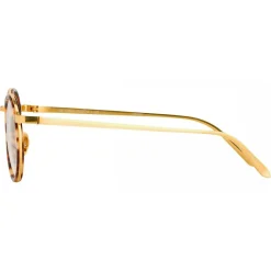 Linda Farrow - 182 C1 Oval Optical Frames - Black - Eyewear - Avvenice