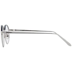 Linda Farrow - 580 C3 Oval Optical Frames - White Gold - Eyewear - Avvenice