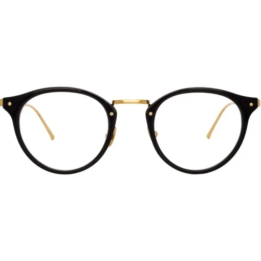 Linda Farrow - 808 C1 Oval Optical Frames - Black - Eyewear - Avvenice