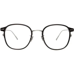 Linda Farrow - 803 C8 Oval Optical Frames - Optical Lens in Black Frame - Eyewear - Avvenice