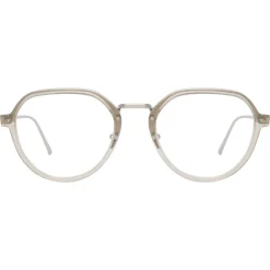 Linda Farrow - 717 C9 Oval Optical Frames - Truffle - Eyewear - Avvenice