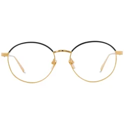 Linda Farrow - 580 C1 Oval Optical Frames - Gold - Eyewear - Avvenice^ Sunglasses & Eyewear