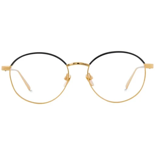 Linda Farrow - 580 C1 Oval Optical Frames - Gold - Eyewear - Avvenice^ Sunglasses & Eyewear