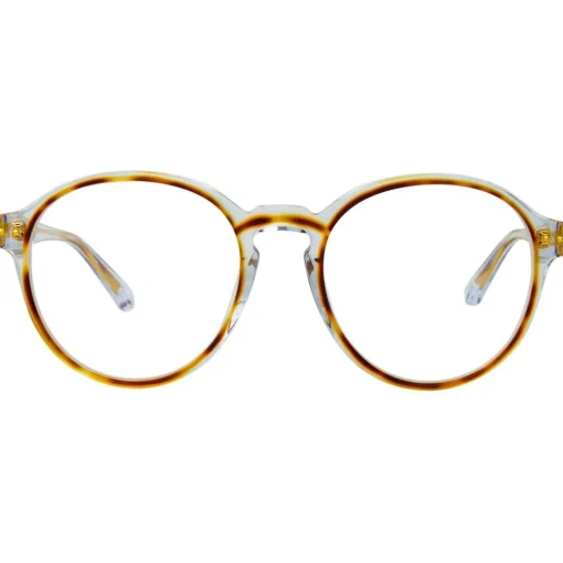 Linda Farrow - 40 C25 Oval Optical Frames - Clear and Tortoiseshell - Eyewear - Avvenice