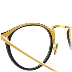 Linda Farrow - 808 C1 Oval Optical Frames - Black - Eyewear - Avvenice