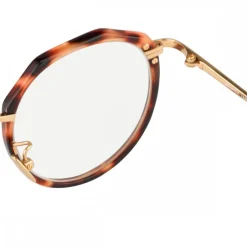 Linda Farrow - 367 C3 Oval Optical Frames - Ash - Eyewear - Avvenice