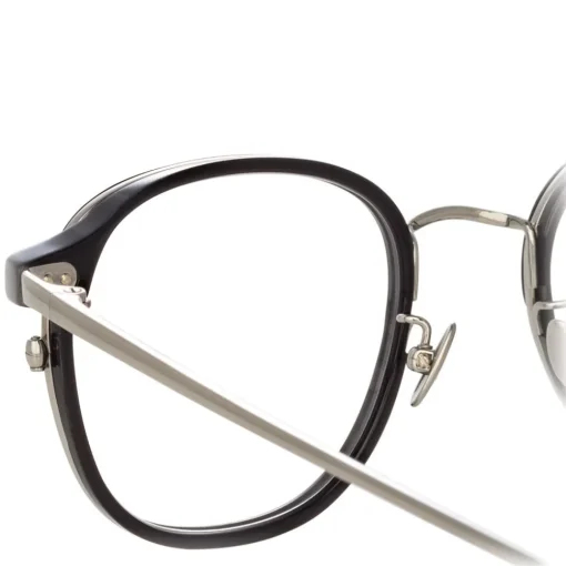 Linda Farrow - 803 C8 Oval Optical Frames - Optical Lens in Black Frame - Eyewear - Avvenice