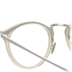 Linda Farrow - 808 C5 Oval Optical Frames - Truffle - Eyewear - Avvenice^ Sunglasses & Eyewear