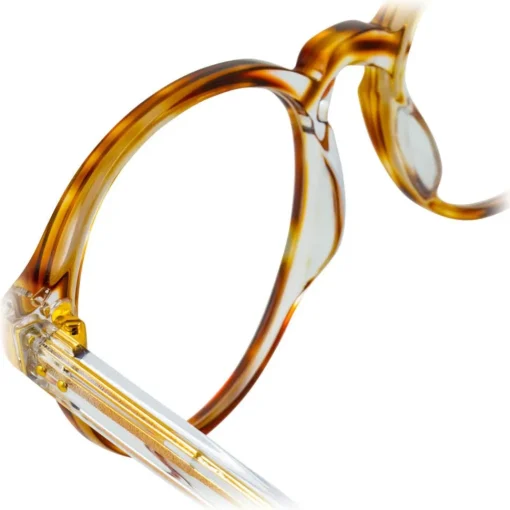Linda Farrow - 40 C25 Oval Optical Frames - Clear and Tortoiseshell - Eyewear - Avvenice