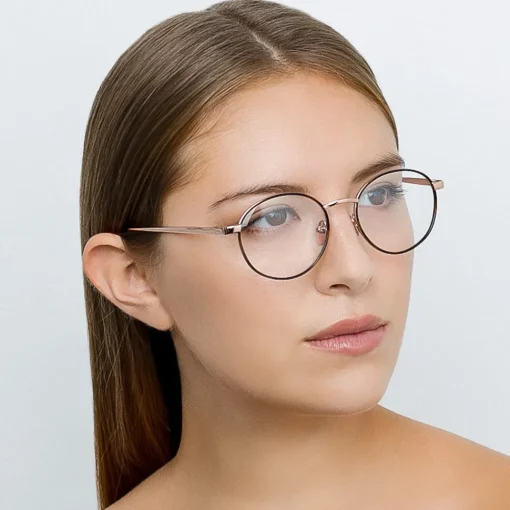 Linda Farrow - 718 C4 Oval Optical Frames - Rose Gold and Tortoiseshell - Eyewear - Avvenice