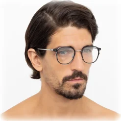 Linda Farrow - 803 C8 Oval Optical Frames - Optical Lens in Black Frame - Eyewear - Avvenice