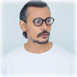Linda Farrow - 530 C1 Oval Optical Frames - Black - Eyewear - Avvenice