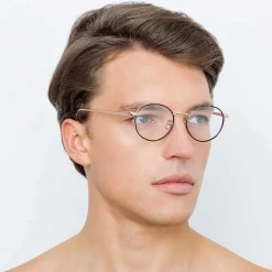 Linda Farrow - 718 C4 Oval Optical Frames - Rose Gold and Tortoiseshell - Eyewear - Avvenice
