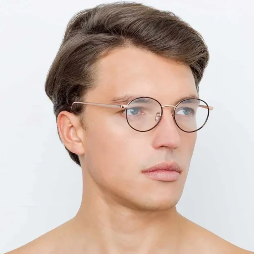 Linda Farrow - 718 C4 Oval Optical Frames - Rose Gold and Tortoiseshell - Eyewear - Avvenice