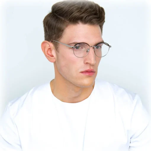 Linda Farrow - 580 C3 Oval Optical Frames - White Gold - Eyewear - Avvenice