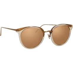 Linda Farrow - 722 C5 Oval Sunglasses - Ash - Eyewear - Avvenice^ Sunglasses & Eyewear