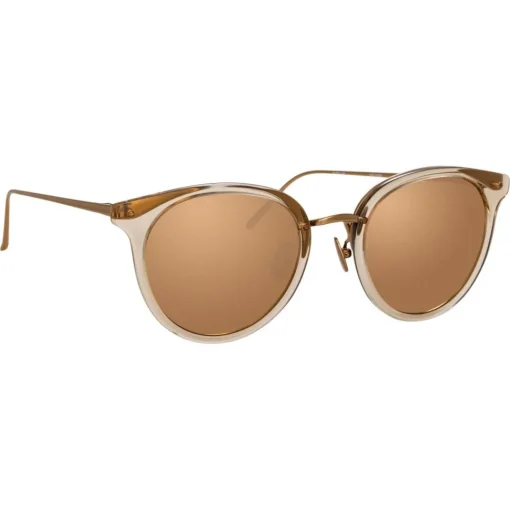 Linda Farrow - 722 C5 Oval Sunglasses - Ash - Eyewear - Avvenice^ Sunglasses & Eyewear