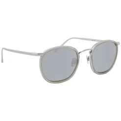 Linda Farrow - 562 C4 Oval Sunglasses - Clear - Eyewear - Avvenice
